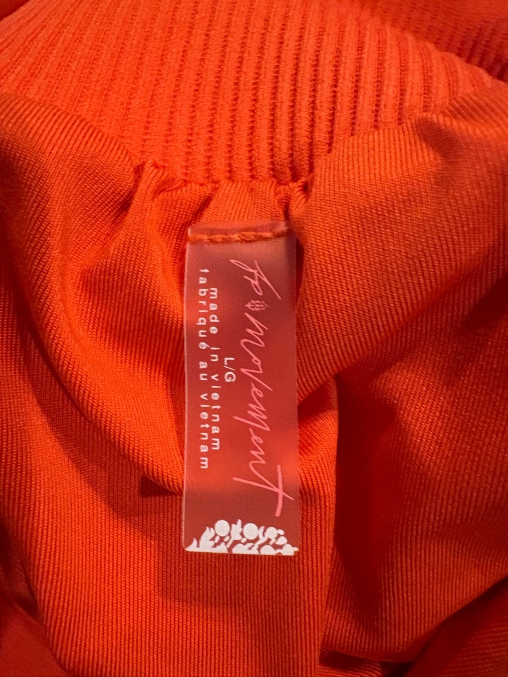 FP Movement by Free People Bright Orange High-Rise Athletic Shorts - Picture 3 of 3